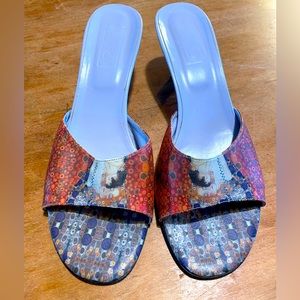 Italian leather art sandals